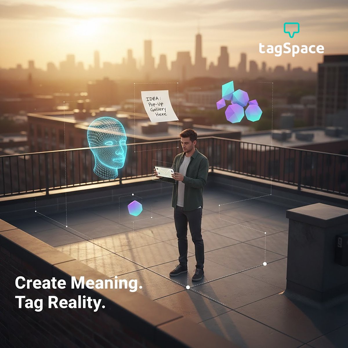 tagSpace tweet media