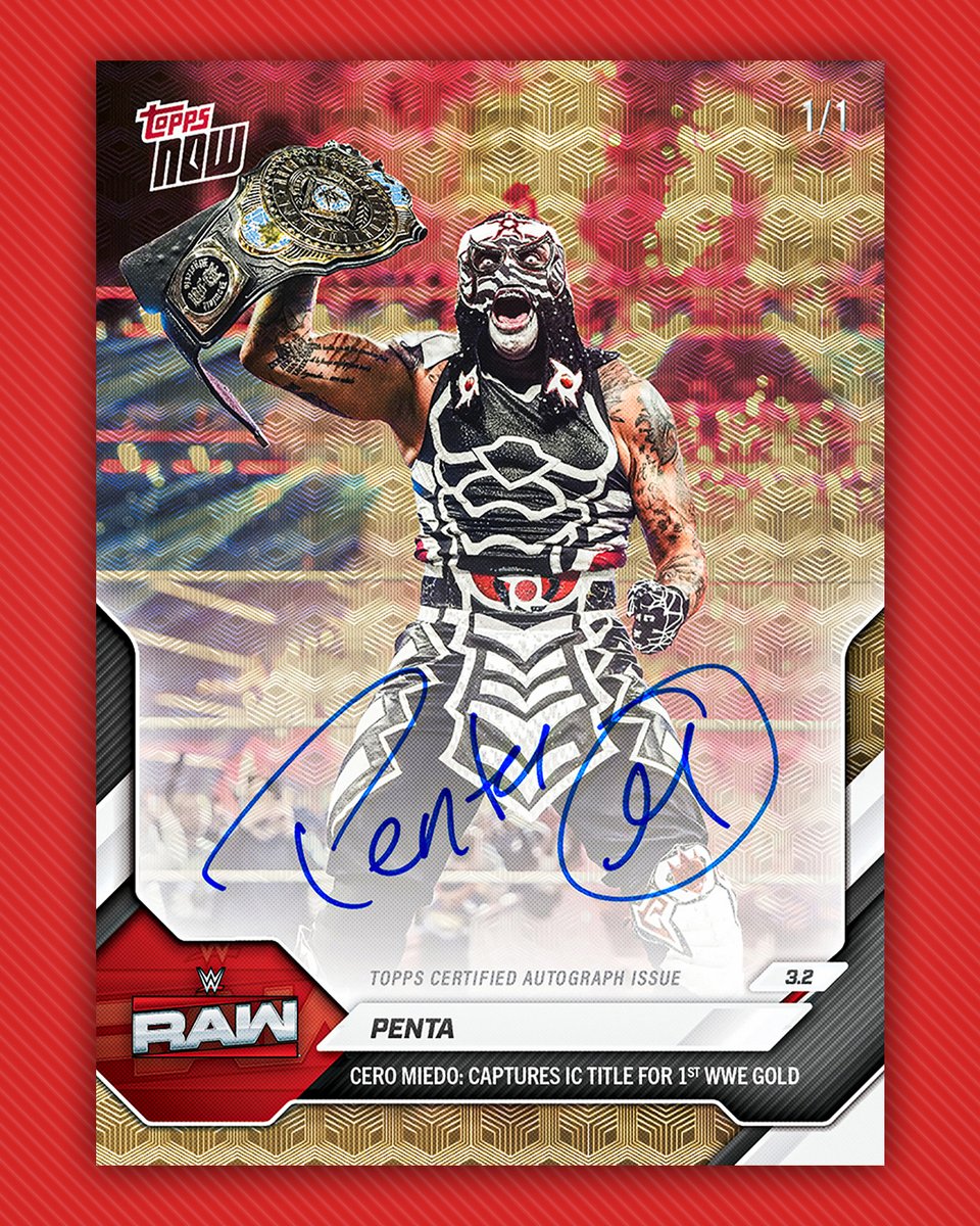 CERO MIEDO 🔥

Penta's first trading card as Intercontinental Champion!