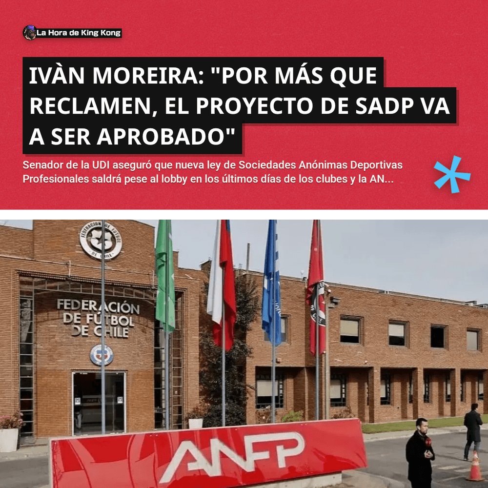 🔥 Ivàn Moreira: "Por más que reclamen, el proyecto de SADP va a ser aprobado"

👉 Léela completa en el siguente link:
lahoradekingkong.cl/anfp/ivan-more…

##LaHoraDeKingKong ##Guarello ##Senado ##SADP ##Congreso ##ANFP
