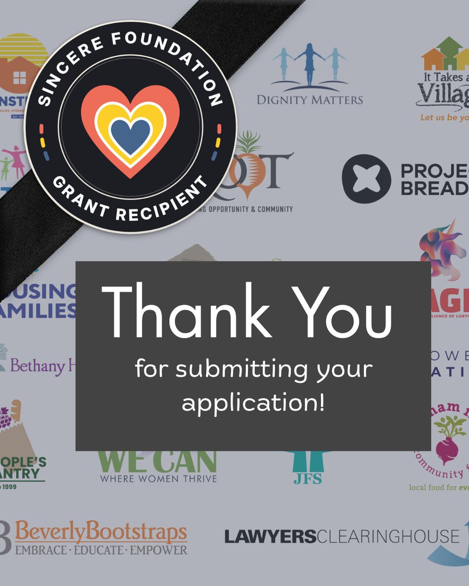 sincere_corp's tweet photo. The latest grant round for Sincere Foundation is now closed. The Grant Review committee looks forward to the evaluation and discussion phase. Stay tuned for decisions in June.

Learn more: https://t.co/fES5QFKXrT

#foundation #nonprofits  #grants https://t.co/NVPWaRllDm
