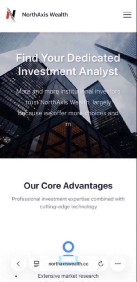 Don’t invest in #NorthAxisWealth or #Veldan

They’re reportedly showing fake profits and blocking withdrawals.

If you’ve been affected, reach out to trusted recovery experts as soon as possible.

#CryptoScam #CryptoRecovery