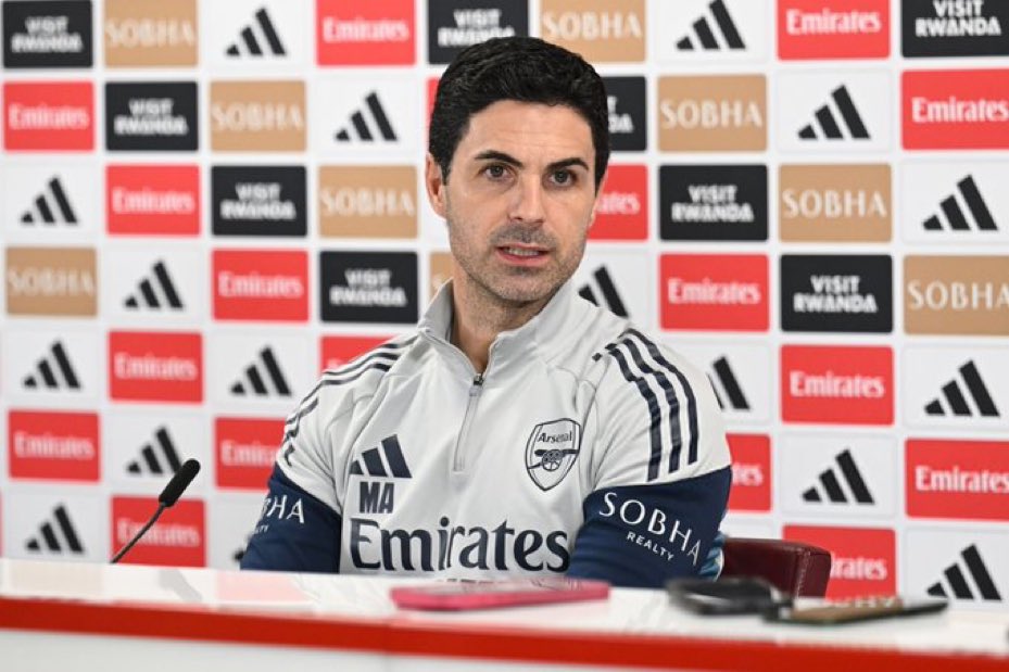 🚨 Arteta says he’s upset Arsenal don’t score more set-pieces: “I'm upset that we don't score more set-pieces and that we concede as well!”.

“We want to be the best and the most dominant team in every aspect of the game. That's the trajectory and the aim of this team”.