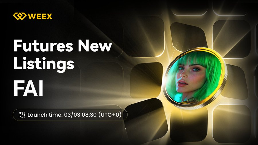 Nuovo avviso di quotazione su #WEEX🔔
Siamo lieti di annunciare la quotazione dei futures $FAI su WEEX!  

🔹Registrati subito qui: support.weex.com/it/register?vi…

🔹Maggiori dettagli: weexsupport.zendesk.com/hc/en-us/artic…

#WEEXListing
