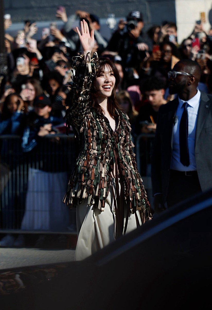 Brand Ambassador #Ormkornnaphat‌ arriving at the <a href="/Dior/">Dior</a> AW26 show during Paris Fashion Week