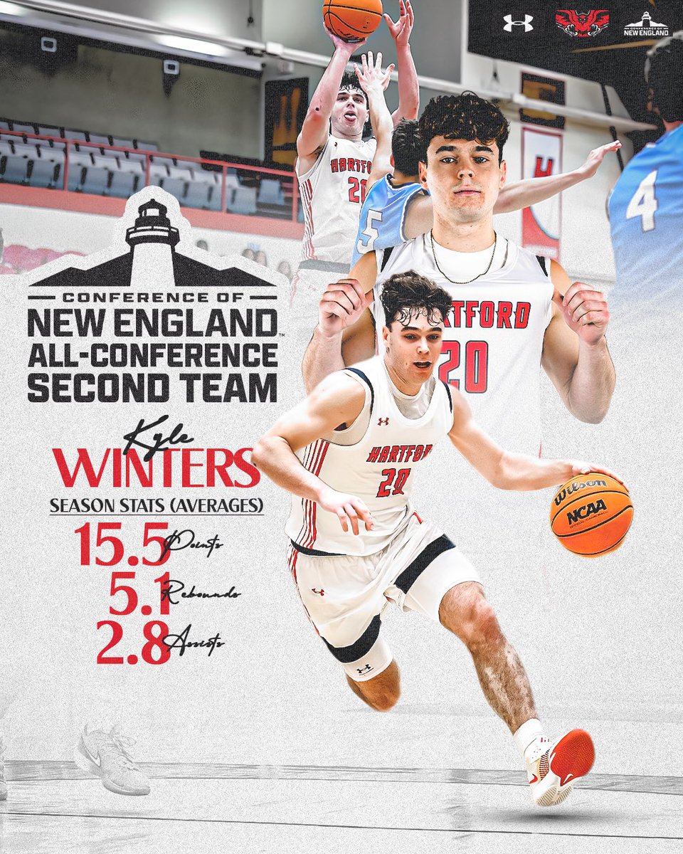 HartfordHawks's tweet photo. Two Hawks Named to CNE Men’s Basketball All-Conference Teams! 

Kyle Winters - 2nd Team
Jared Similien - Community Service Team

#TRUST https://t.co/PPKwsRp24L
