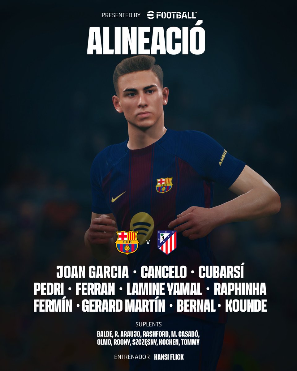 #CopaDelRey ⚽🔄

El técnico Hansi Flick realiza tres modificaciones en comparación con el último XI presentado en Liga, apostando por ajustes estratégicos para este importante compromiso. 💪🔥