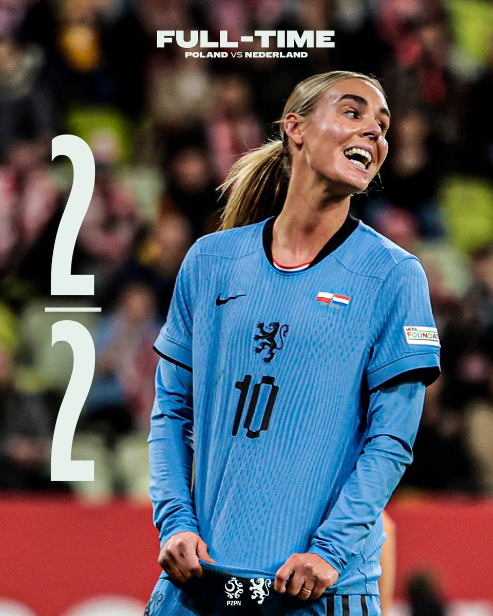 Points shared in Gdánsk. 😕

#NothingLikeOranje #POLNED