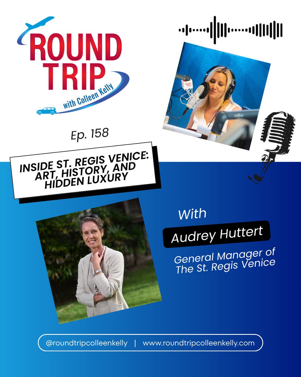 Learn more about the history, including famous artists who once graced these halls 🇮🇹 <a href="/stregisvenice/">stregisvenice</a> 

Plus, learn about the island of Murano 🤩

Listen as a podcast or watch on YouTube.

🔗Link in bio. 

#travelpodcast #venicetravel