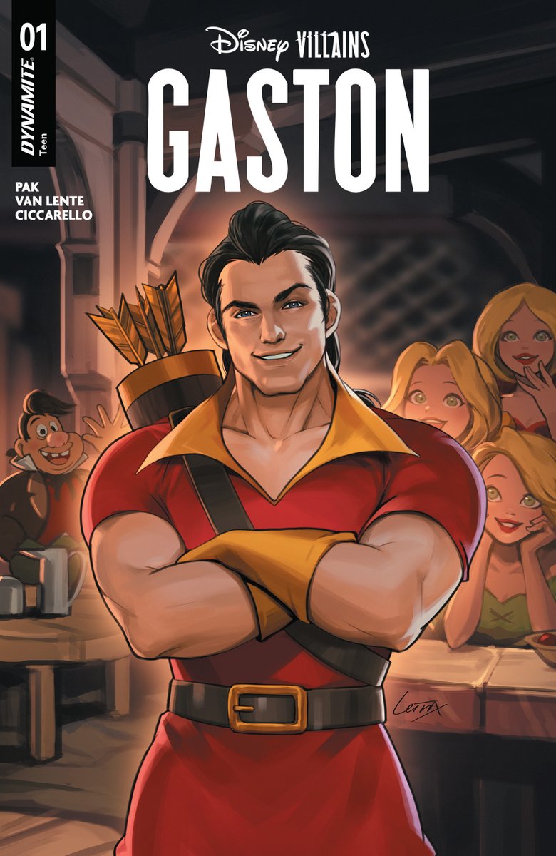 DynamiteComics's tweet photo. In stores this week, Disney Villains: Gaston #1 with covers by Leirix, Ted Brandt & Ro Stein, Milena Ciccarello and Will Robson.
#disney #disneyvillains #beautyandthebeast #gregpak #fredvanlente #milenaciccarello #leirix #tedbrandt #rostein #willrobson
https://t.co/waTm2zRAMX https://t.co/5BMcpP1Enk