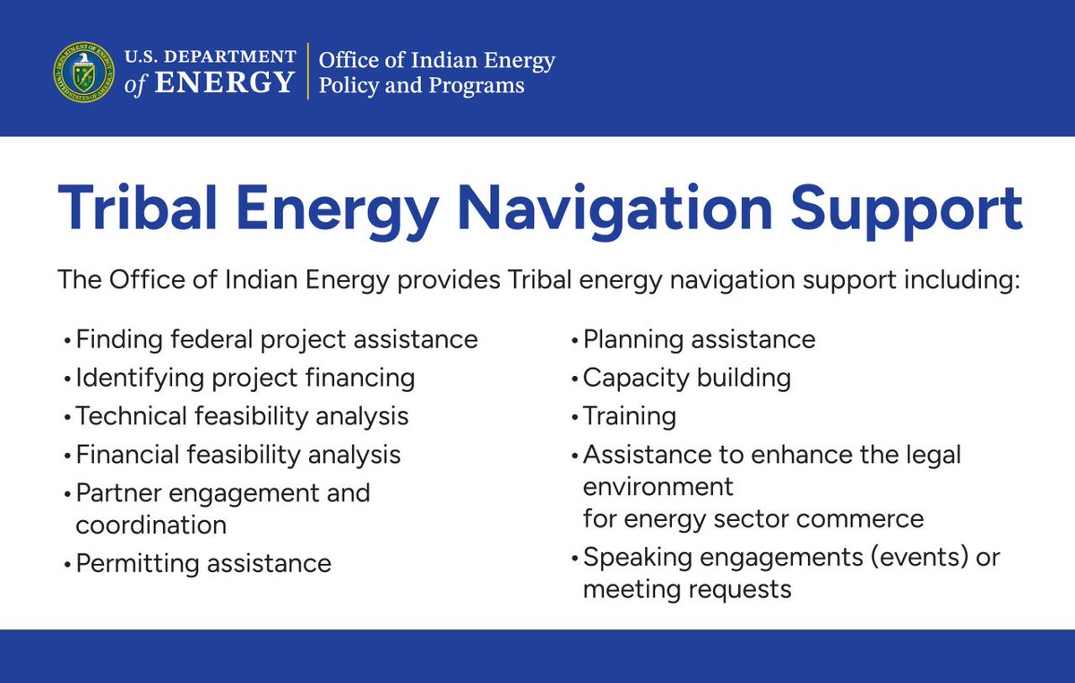 Office of Indian Energy | DOE tweet media