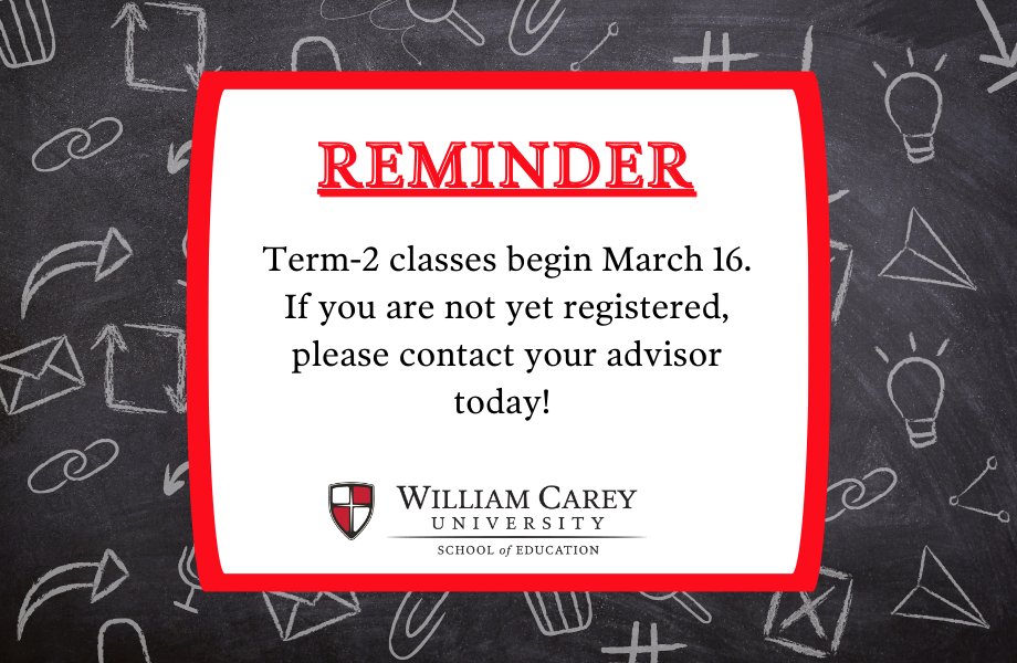 WCU Education tweet media