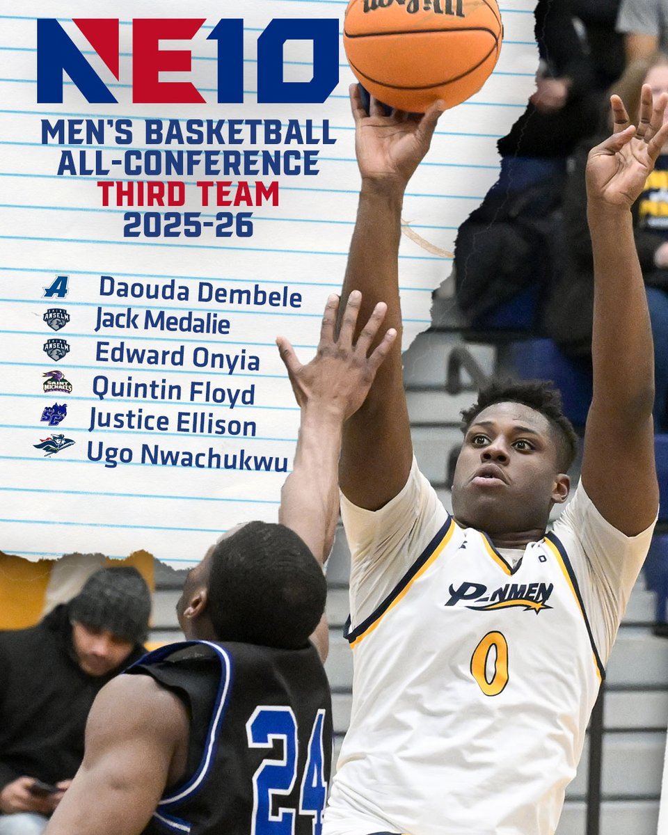 TheNortheast10's tweet photo. 𝐀𝐋𝐋-𝐂𝐎𝐍𝐅𝐄𝐑𝐄𝐍𝐂𝐄 𝐓𝐄𝐀𝐌𝐒 🏀

Congratulations to our All-Conference performers!

🔗: https://t.co/G0GBY9BYcA

#NE10EMBRACE | #NCAAD2 | #D2MBB https://t.co/C9kJFDCNUi