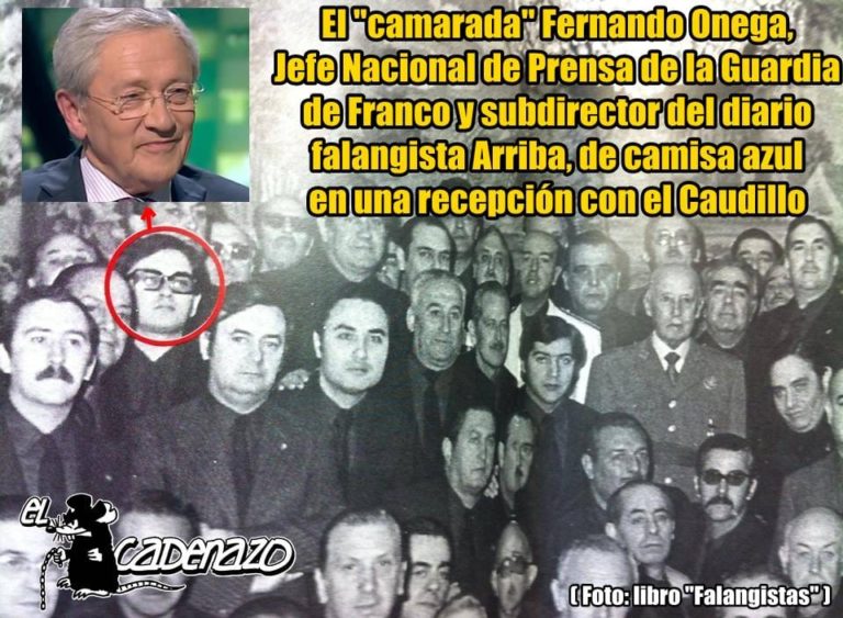 Es curioso, muere Fernando Onega, y los comunicadores de los distintos panfletos, haciendo malabares lingüísticos e historiográficos, para ocultar su pasado falangista, que es posiblemente la etapa más digna de su carrera profesional. DEP.
