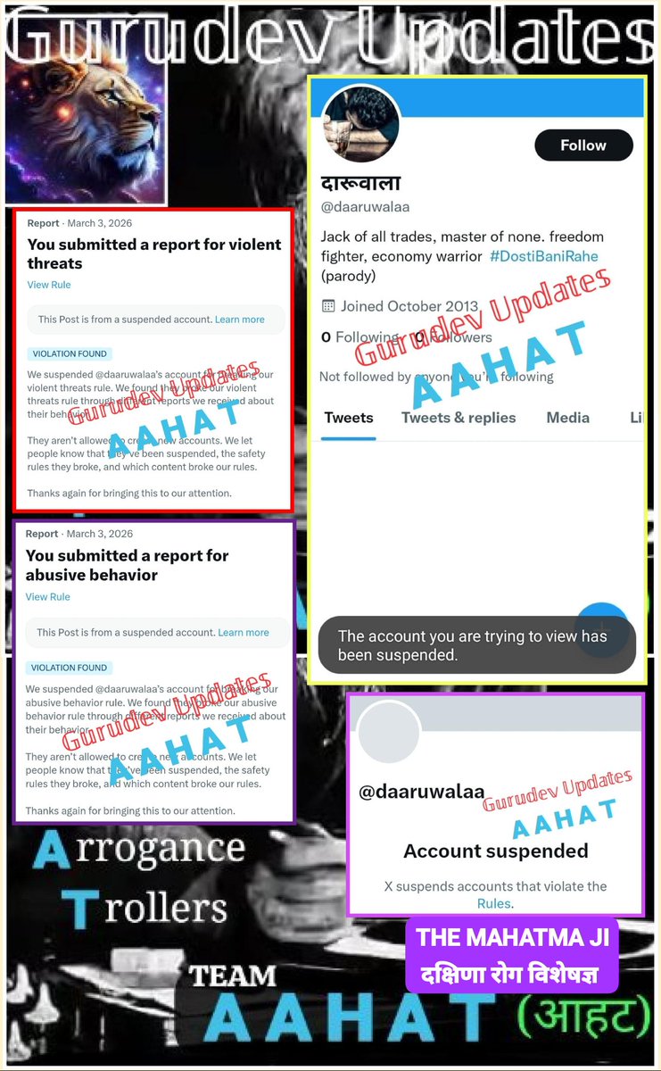 Team_Aahat_451's tweet photo. X suspends accounts which violate the X Rules
๐ฆ.๐ก๐ผ. 215
Hateful ID @daaruwalaa
X Joined Oct.-2013
๐ค๐ฎ๐ณ #Aahat (เคเคนเค)๐))
๐ #๐พ๐ฆ๐ฃ๐ฆ๐๐๐ง_๐๐ก๐๐๐ฅ๐๐ค https://t.co/BvLuWD6pCe