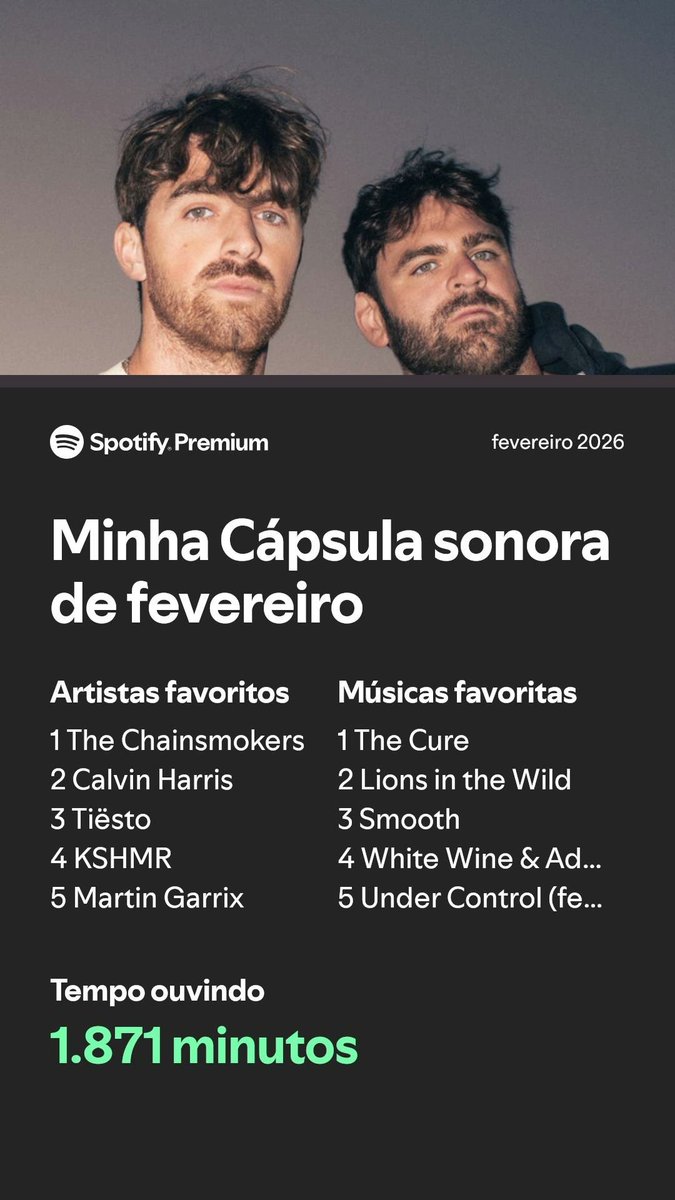 esse mês só teve eletrônica