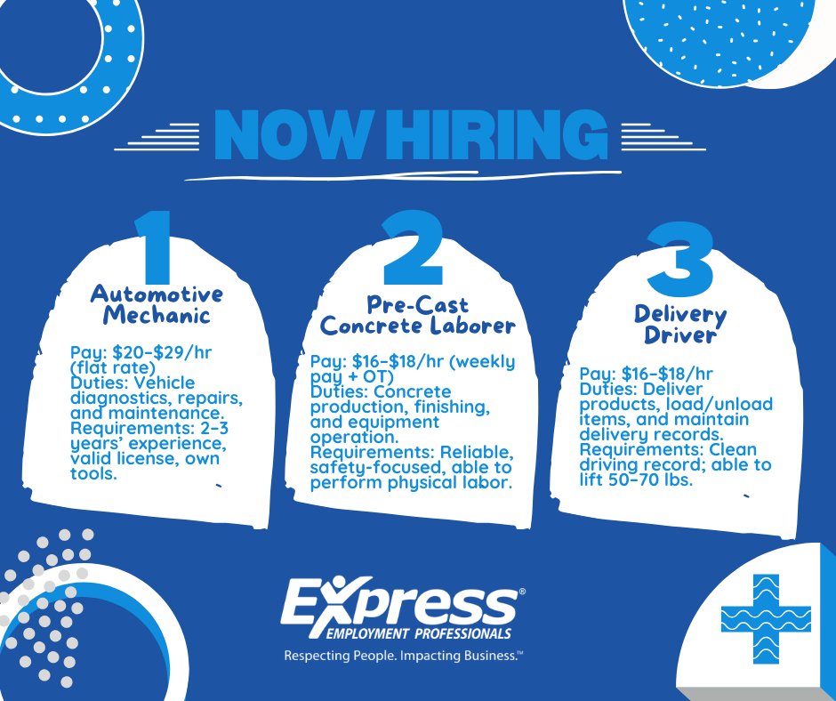 Looking for new career opportunities? Discover your next role with Express Employment Professionals at expresspros.com/us-florida-oca… today! 📈💼 #OcalaJobs #WorkOcala