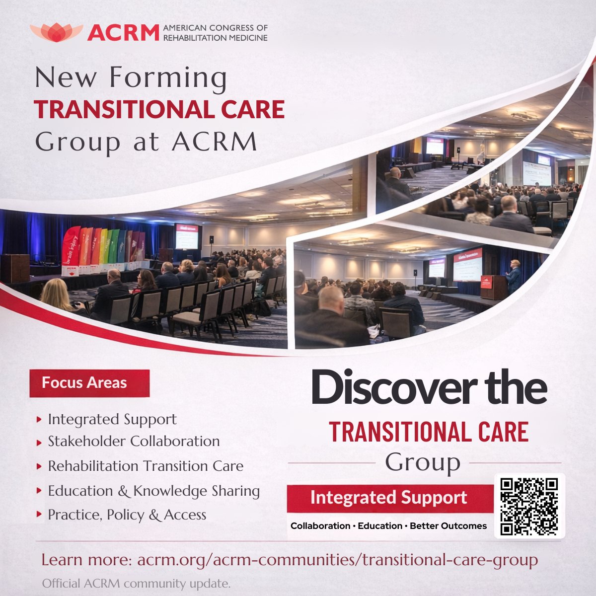 ArchivesPMR's tweet photo. New at ACRM: Transitional Care Group.
Integrated Support. Collaboration. Better Outcomes.
Join us 👉 https://t.co/tiNU7ps5UJ
#ACRM #New #Join #TransitionalCare #RehabilitationMedicine #CareTransitions #HealthcareCollaboration https://t.co/yCxA202Xyg