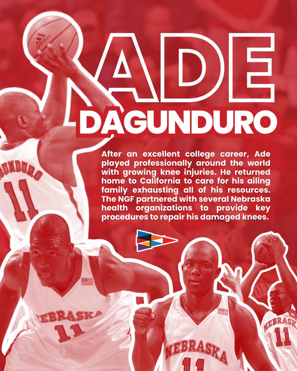 negreatss's tweet photo. .
After playing professionally around the world, Ade Dagunduro returned home to care for family while battling serious knee injury. 

NGF partnered with NE Health organizations to help provide the procedures he needed. 

This is the impact of your support. ❤️ https://t.co/ztxH31Dc27