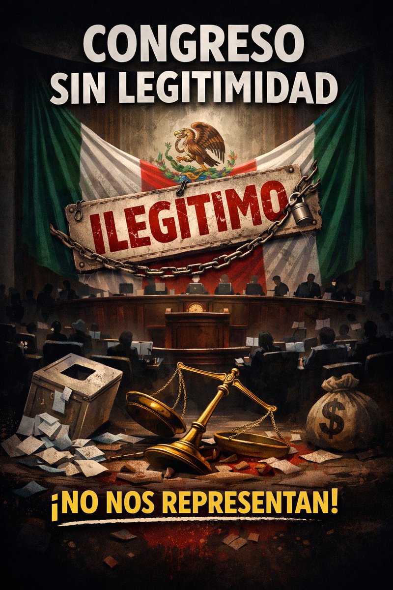 La reforma constitucional en materia electoral no procede porque deriva de un Congreso ilegítimo.

Antes de discutir su contenido, hay que decirlo con claridad: este Congreso de la Unión es ilegítimo.

Con apenas el 54% de los votos, hoy controlan alrededor del 74% de las