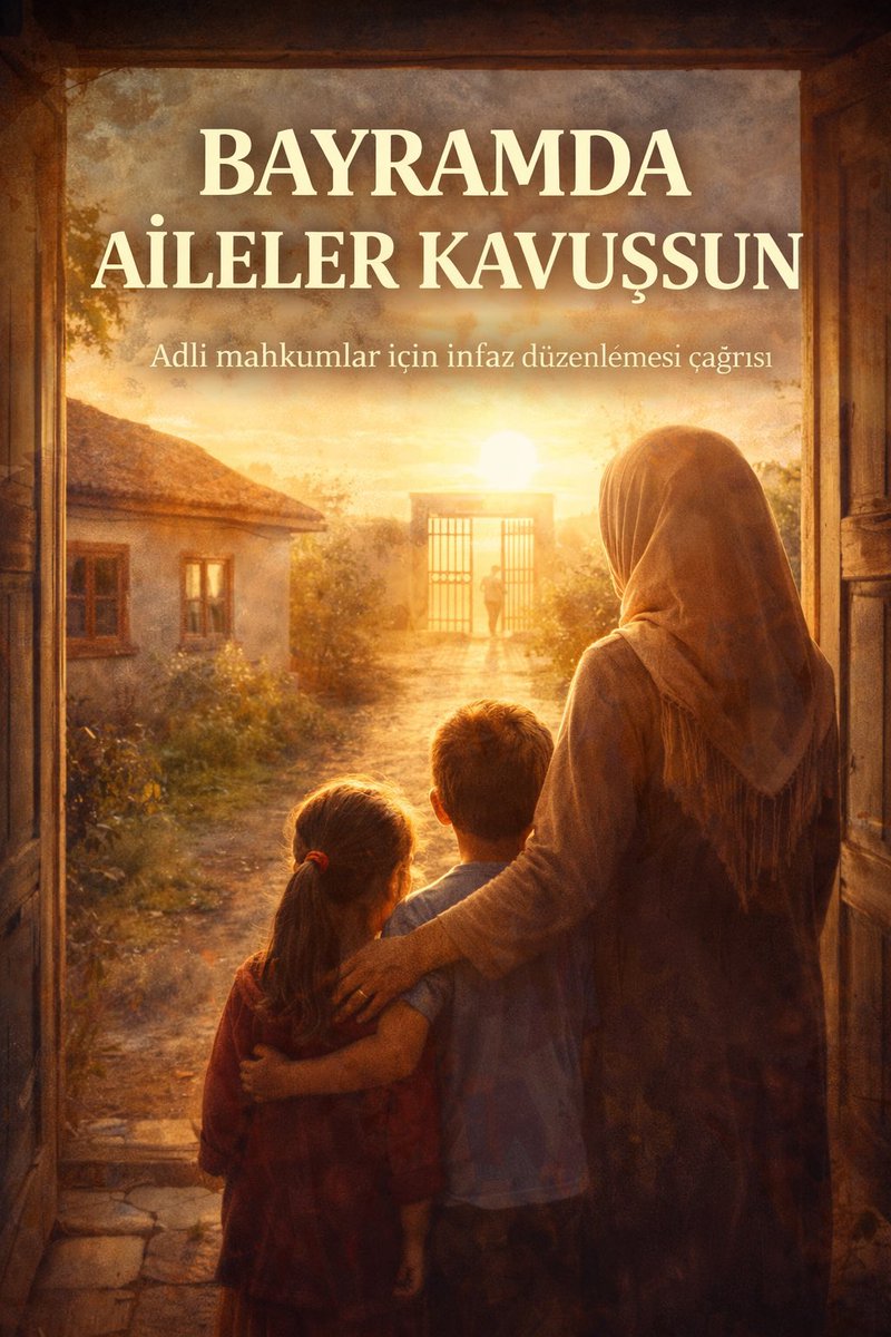 <a href="/isamesihsahin/">İsa Mesih Şahin</a> Bu mübarek günlerde CEZAEVİ  kapılarında bekleyen ailelerin duası yükseliyor. <a href="/isamesihsahin/">İsa Mesih Şahin</a> 

Bir anne evladını, bir çocuk babasını, bir eş sevdiceğini bekliyor.

İNFAZ DÜZENLEMESİ bekleyenlerin çağrısı net:
Bu bayram ayrılık değil, kavuşma olsun 🕊️

#CezadaAdaletİnfazdaEşitlik