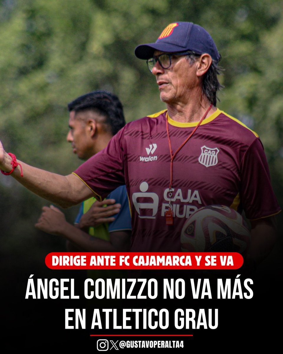 Gustavo_p4's tweet photo. Ángel David Comizzo no seguirá como DT de Atlético Grau. Decisión tomada. Dirige su último partido frente a FC Cajamarca. https://t.co/PTT5Un8m7P