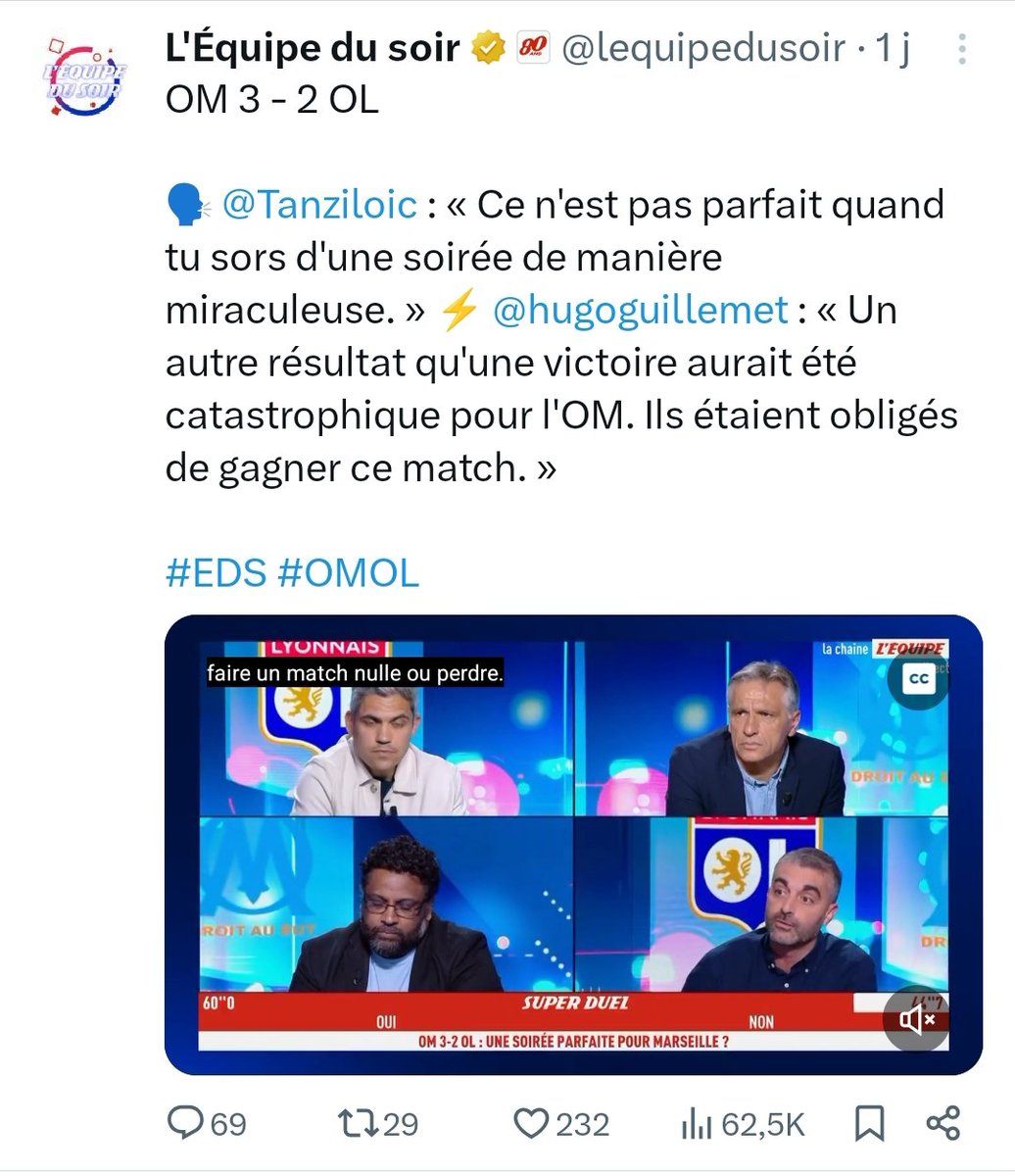 ChrisDonMa's tweet photo. @GonesRadioOff Regarde @lequipedusoir, tu seras heureux #teamom https://t.co/jKagEXiPrP