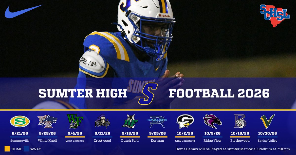 Sumter Football tweet media