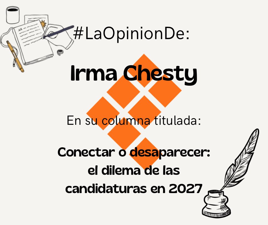 Quadratin_Ver's tweet photo. ✍🏼#LaOpinionDe Irma Chesty (@ichesty) en su columna titulada Conectar o desaparecer: el dilema de las candidaturas en 2027 🗳️🖊️🌷
🔗: https://t.co/RioUpAu5Nk https://t.co/U9EONfmjm0