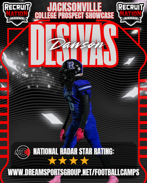dreamallamerica's tweet photo. 🔥 Evaluated. Rated. March 21st. 🔥

Congratulations to Desiyas Dawson (Class of 2027) out of Ridgeview High School – Middleburg, Florida for being officially evaluated and earning his National Radar star rating as we head into the March 21st Recruit Nation College Prospect Showcase.

At 5’9, 155 pounds, Desiyas brings speed, competitiveness, and strong instincts to the Defensive Back position. He plays with confidence in coverage and continues to sharpen his technique and football IQ.

Now it’s time to raise that rating even higher in front of college coaches and evaluators.

📍 March 21st – Recruit Nation College Prospect Showcase

🏈 Secure your spot:
 https://t.co/7u0JDkPm7S

He earned his star.
Now it’s time to earn more.
Are you ready?

@desiyasdawson