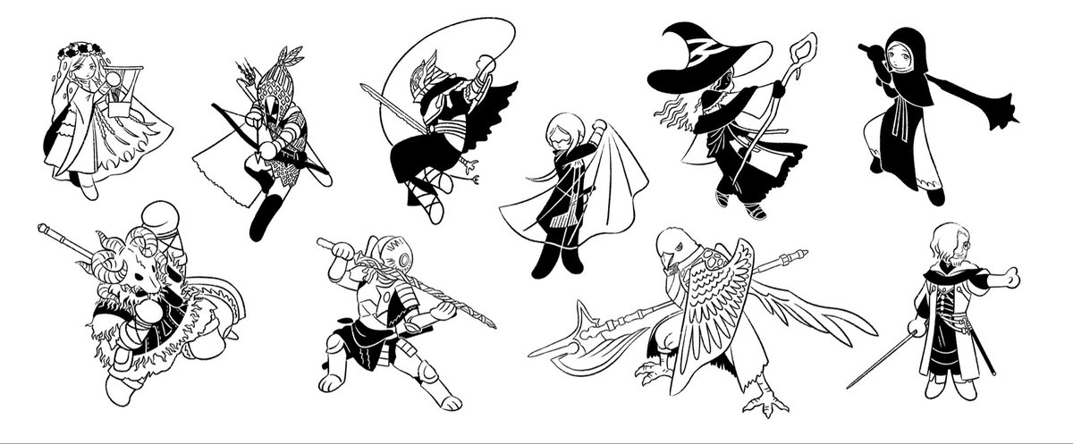 jinillustration's tweet photo. tiny nightfarers 🫳🫳 #NIGHTREIGN https://t.co/LOwYARbZPM