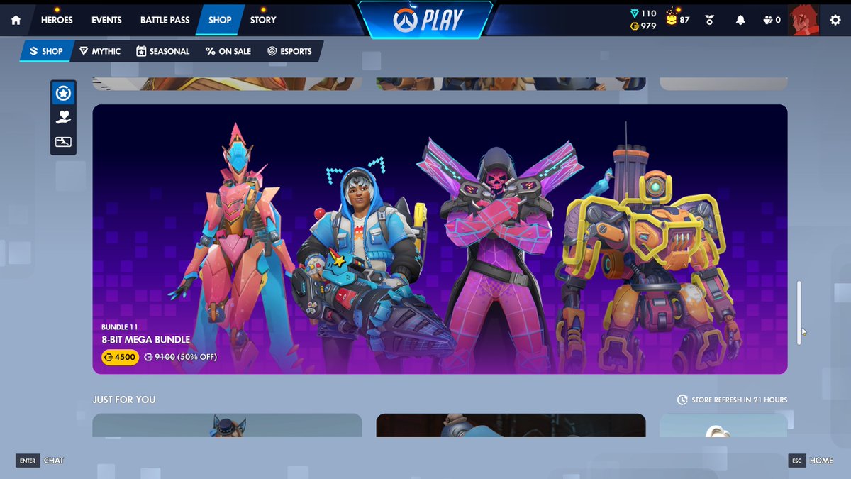 In-game shop has been refreshed — "Sakura" megabundle returned along with some old OWL skins

#Overwatch