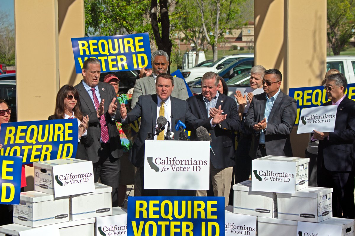 carldemaio's tweet photo. 1.35M Signatures! Yesterday and today in each of the 58 counties in California, we are turning in signatures to force a vote on the CA Voter ID Initiative! We got it on the ballot, but now we need to PASS IT! Join the fight at https://t.co/wT6zY7v5nx