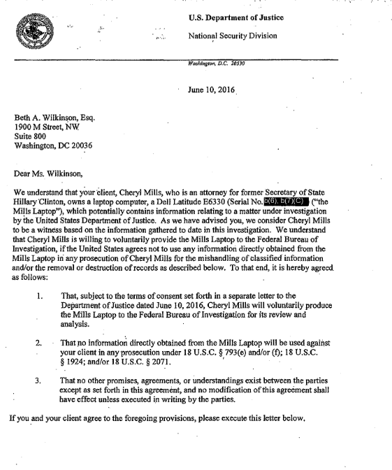DawsonSField's tweet photo. As I have tried to educate people on since we got the OIG report in 2018, FBI did not protect Hillary Clinton.
IG Horowitz showed that DOJ's National Security Division protected Hillary Clinton (and Cheryl Mills) from the FBI. https://t.co/DIcVOpQ024