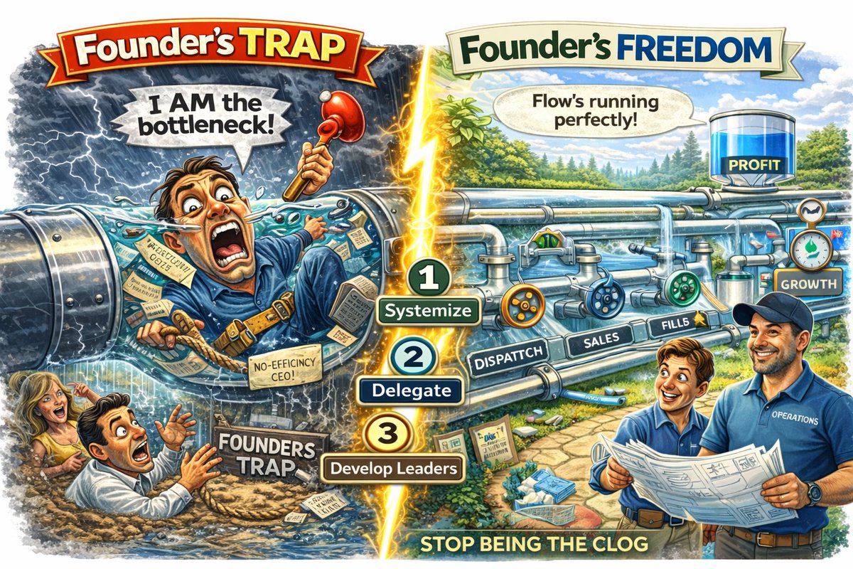 Knowledge must become systems.

#DelegationIntelligence
#FoundersTrap
#BusinessOperations
#OperationalExcellence
#WorkflowSystems
#ScaleYourBusiness