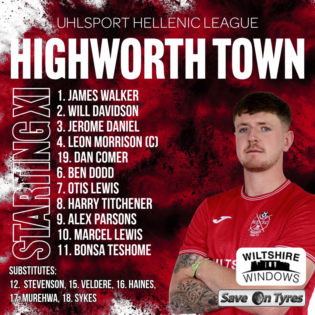 STARTING XI…

Here is how we lineup to face <a href="/WorcsRaidersFC/">Worcester Raiders FC</a> this evening in The Uhlsport <a href="/HellenicLeague/">Hellenic League</a> Premier Division 

🔴⚫️🔴⚫️

<a href="/swsportsnews/">South West Sports News</a> <a href="/NonLeagueCrowd/">Non League Crowds</a>