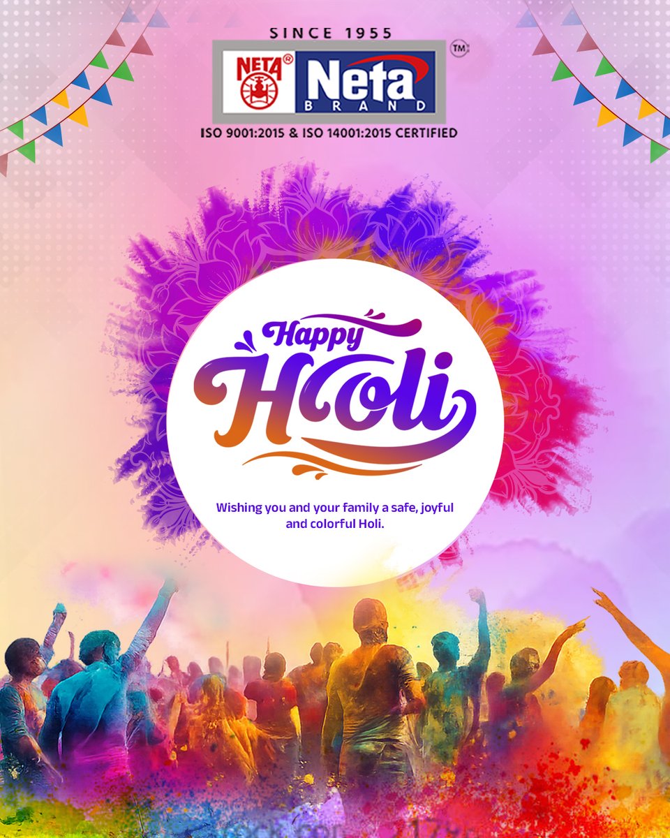 NetaMetalWorks's tweet photo. May the colors of Holi brighten your life with happiness, health, and prosperity. Spread love and joy this festive season!
– Warm wishes from the Neta Metal Works family. https://t.co/9diOHvOLfx