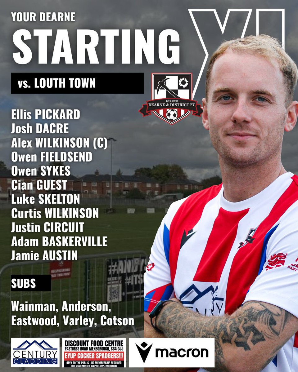 📋 Your DEARNE XI...

#wadadaw | #matchday