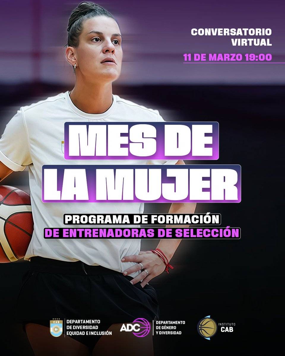 En el marco del #8M se lanzó el Programa de Formación de Entrenadoras de Selección

Entrenadoras y referentes del deporte compartirán miradas y reflexiones sobre cómo transformar el deporte con acciones concretas

📅 Miércoles 11/3 – 19:00 hs
🔗Inscribite: docs.google.com/forms/d/e/1FAI…