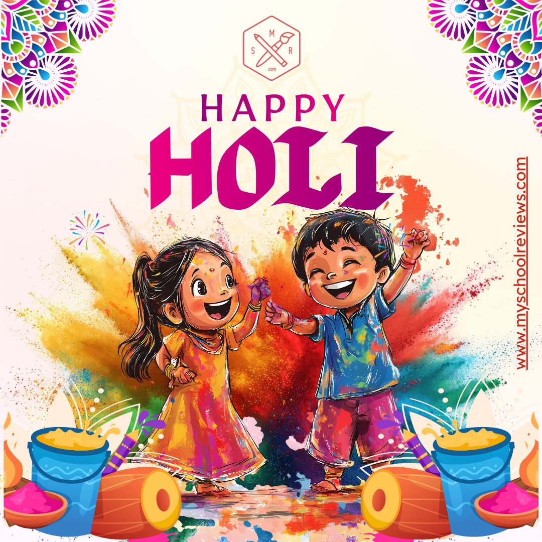 MySchoolReviews's tweet photo. Happy Holi !
This Holi, let’s celebrate the beautiful colors of learning, growth, and togetherness.
Wishing all schools, parents &amp; young learners a safe, colorful &amp; happy Holi!
— Team  https://t.co/ucB2WBaBx1

#HappyHoli #HappyHoli2026 #MySchoolReviews #FestivalOfColors https://t.co/lHJ4RQyyco