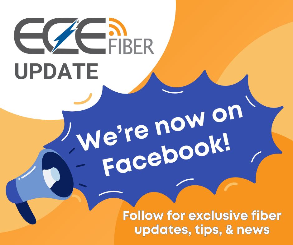 ECEcoop's tweet photo. Exciting news! ECE Fiber now has its own page. For fiber updates, construction news, community highlights, tech tips, and even giveaways, that’s where you’ll want to be. Head over, hit follow, and stay connected! https://t.co/XLevHn6oLT https://t.co/gGshNnbrBp