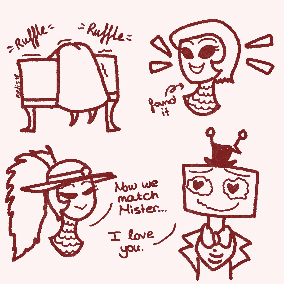 melishnm322's tweet photo. Now they match… #staticrosie #cannibalstatic #hazbinhotel https://t.co/66zN5XsvVE