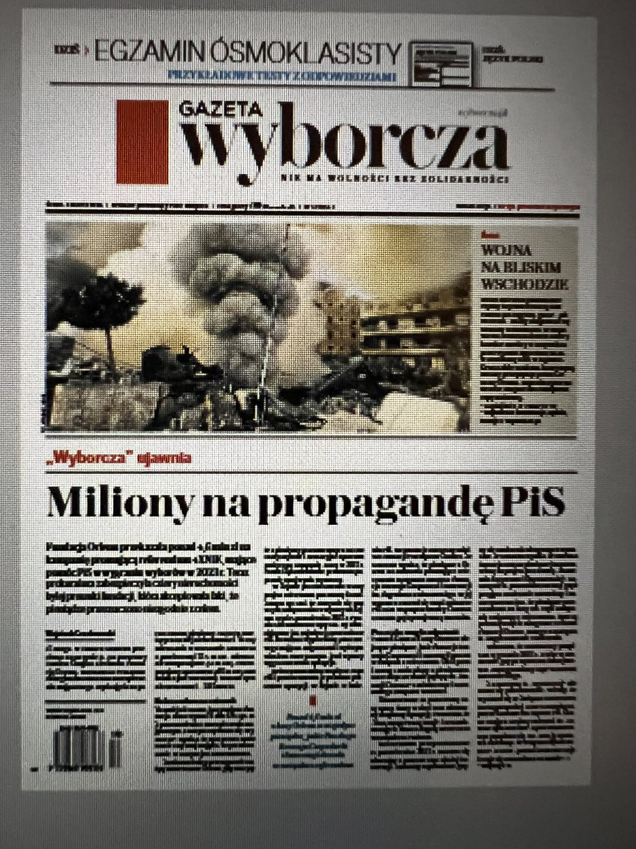 Jutro w Wyborczej: szefowa Fundacji Orlenu z czasów prezesury Obajtka zgodziła się wydać 4.6 mln. zł. na kampanię propagandową PiS robioną przez ludzi Czarnka. Dziś ma zarzuty i może stracić cały swój majątek
