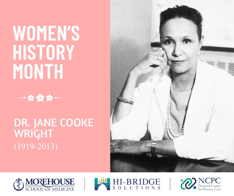 HIB_Solutions's tweet photo. Dr. Jane Cooke Wright established cancer treatment methods that revolutionized oncology practice. She developed techniques to test cancer drugs and the clinical use of methotrexate for treating breast and skin cancers. 

Learn more: https://t.co/pORvAWo31A https://t.co/AY2jI7GhPf