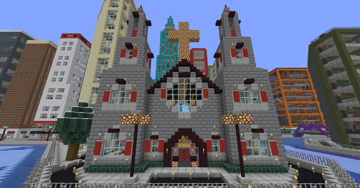 Dra76gonMC's tweet photo. Minecraft City - Church Cathedral
Video Here --> https://t.co/dPBsKMiTiN https://t.co/bA8ogSNuuE