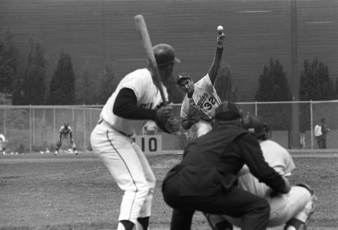 "I knew every pitch he was gonna throw, and still I couldn't hit him."
Willie Mays.
Sandy Koufax resigned from his position as a Dodger minor league pitching coach in 1990, saying he was not earning his keep. Most observers, however,  blamed it on his uneasy relationship with