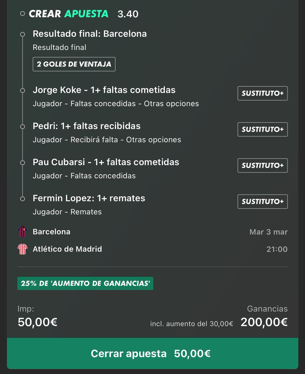 Cubberi Foundation 🔥Nos queda solo la falta de Koke, vamos a por ella! 🤞🏻 Por cierto, bet ...