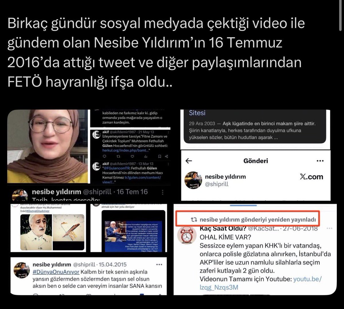 halil_konakci's tweet photo. Şimdi bu soldaki şarlatanın benim hakkımda ne dediğini zerre kadar önemi yok ama diyeceksiniz ki peki madem niye paylaşıyorsun?

Söyleyeyim;
Bu nesibe isimli şarlatanın fetö sever olduğu bir çok yerden ispatlandı tescillendi ve yayınlandı ama yüzsüzlük hadsafhada olduğu için hala konuşmaya devam ediyor.

Ama daha acınası olan durum şu; kendisini laik kamalist olarak tanımlayan binlerce kişi bu fetöseveri referans alıp sağa sola saldırıyor, sonra biz “kamalistleri fetöcüler koyun gibi güdüyor” dediğimizde de kızıyorlar. Artık gerçekten güdülüyorlar mı yoksa el ele aynı yolda mı koşuyorlar onu bilemem