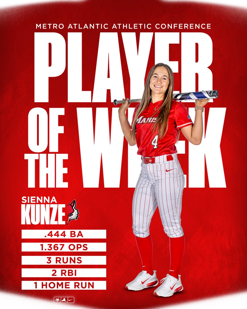 MaristSoftball's tweet photo. Messed around and doubled up on MAAC Weekly Awards this go-around!!

🔗 https://t.co/lp1HfRr9Xb

#FoxTrot 🦊 https://t.co/F1aCqGTc8u
