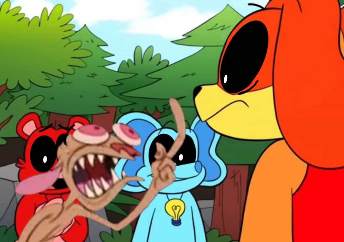 GrantWright8715's tweet photo. An older INUbis edit I did back in late 2024 I think. Here we have Ren raging at DogDay.
(Original screenshot by @inusbij00)
#PoppyPlaytime #SmilingCritters #INUbis #RenandStimpy #RenHoek #Edit https://t.co/VuLBxyYEEV