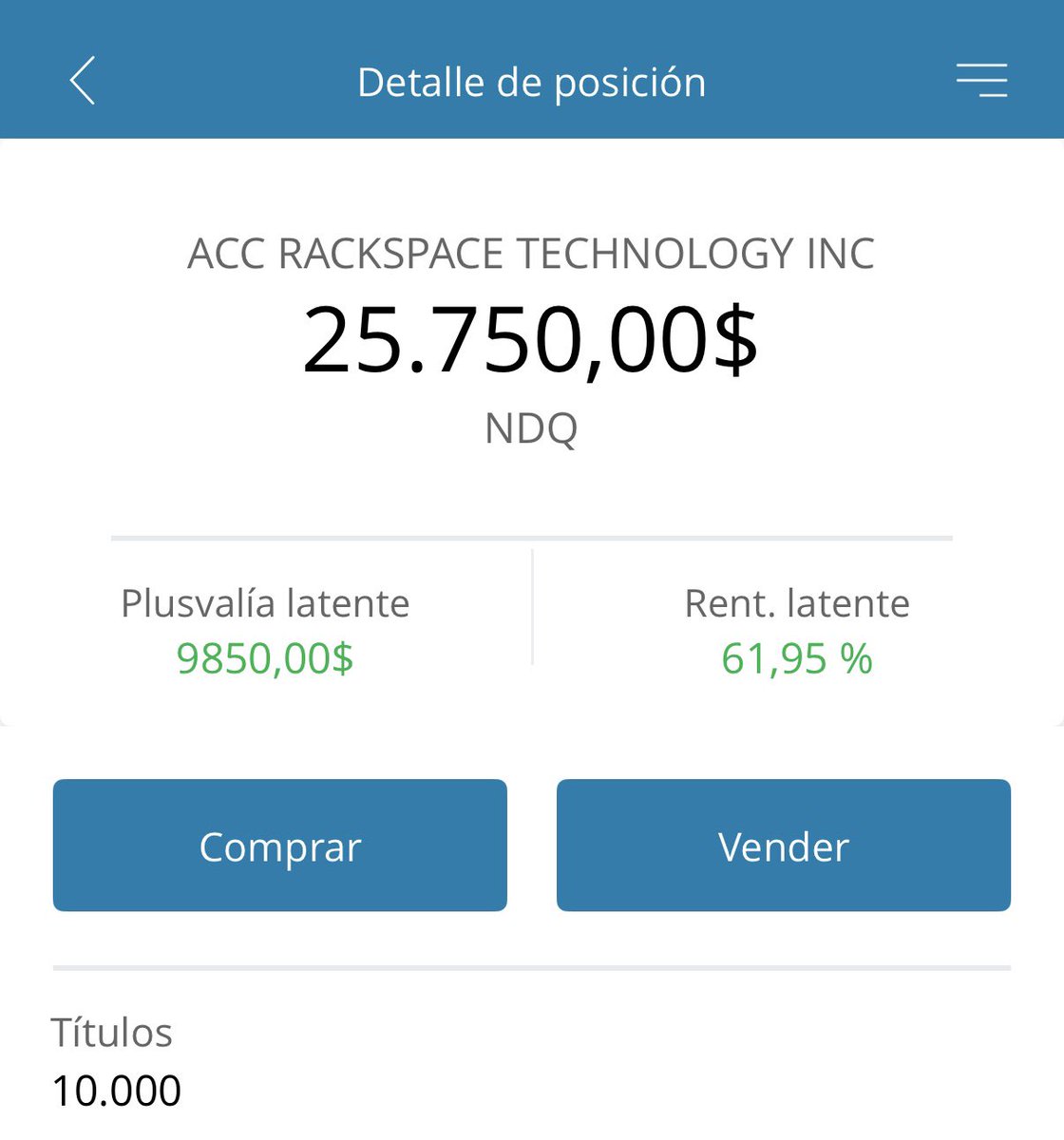 JavierSanz's tweet photo. Ya dije hace días que $RXT apuntaba maneras. Después de vender la mitad está las dejo hasta donde quiera https://t.co/AGGMLlZHPS